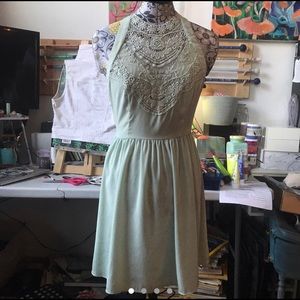 Mint Green Halter Dress